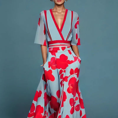 Pien™ | Elegante en bloemrijke wikkeljurk
