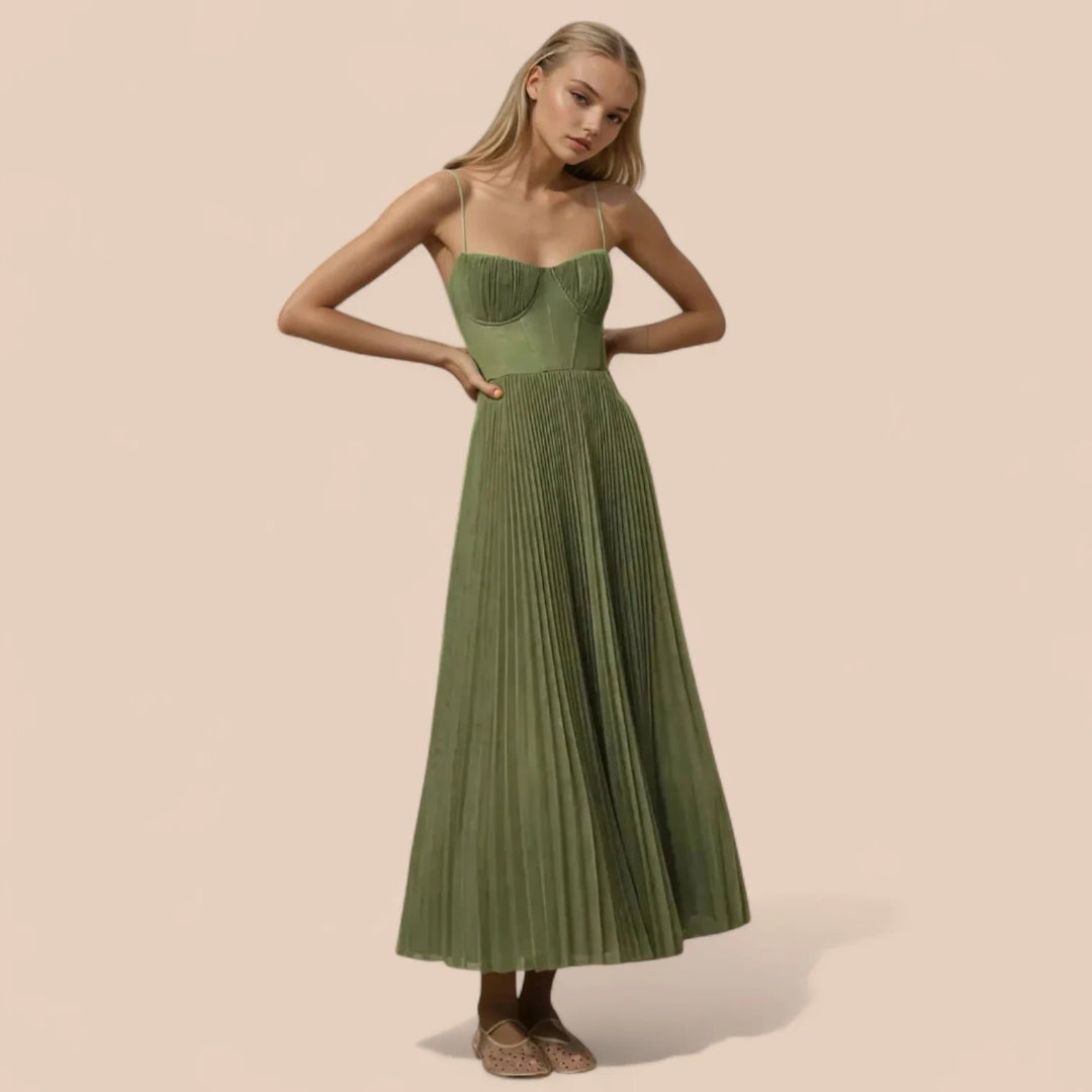 Jade™ | Elegante Plissé Jurk van Tulle