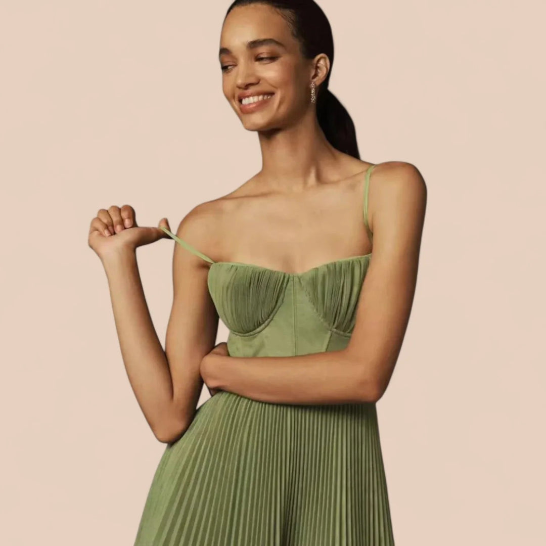 Jade™ | Elegante Plissé Jurk van Tulle