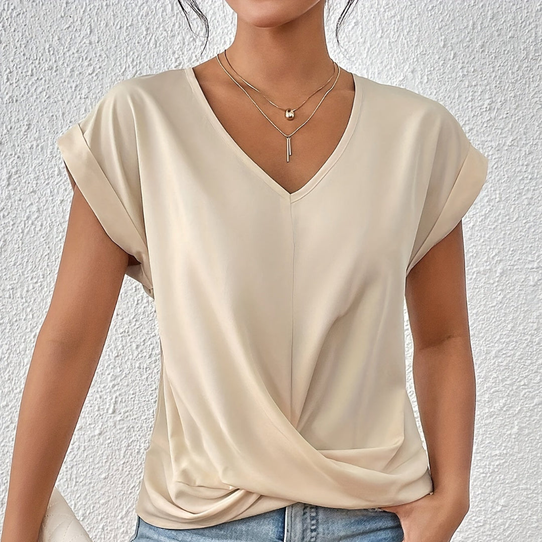 Lianne™ | Dames-T-shirt met hartvorm en korte mouwen