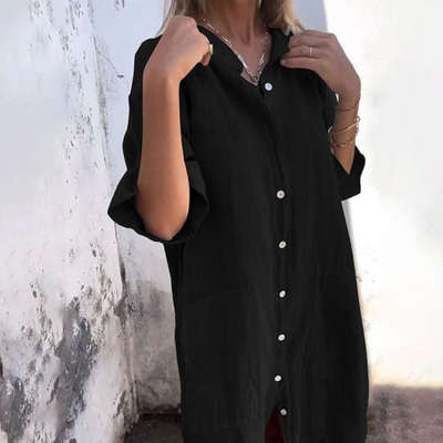 Sanne™ | Relaxte Ibiza-Inspiratie Overhemdjurk