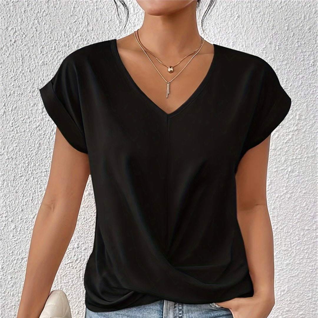 Lianne™ | Dames-T-shirt met hartvorm en korte mouwen