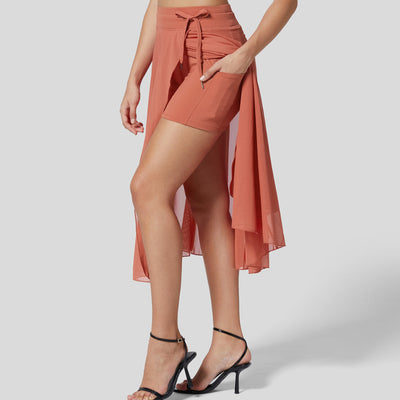 Lieke™ | Hoog getailleerde 2-in-1 Rok