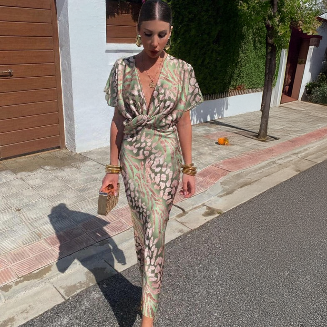 Danique™ | Elegante jurk met draping