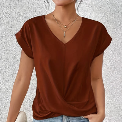 Lianne™ | Dames-T-shirt met hartvorm en korte mouwen
