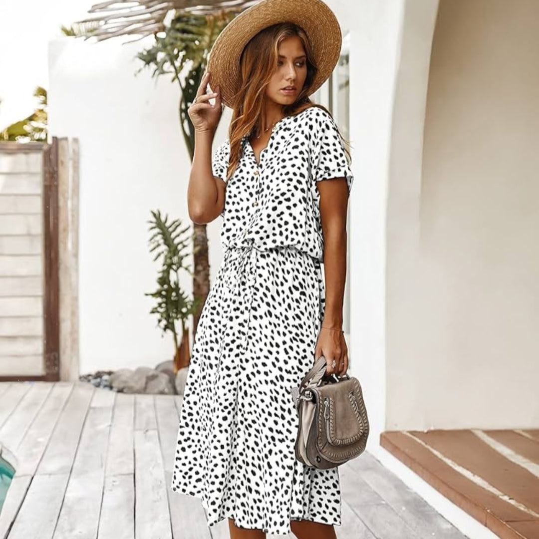 Hennie™ | Comfortabele Linnen Zomerjurk
