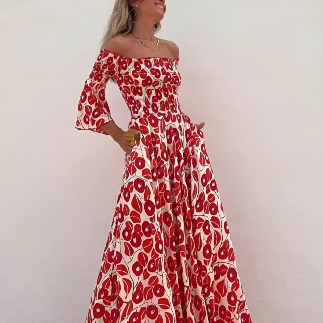 Paulina™ | Off-Shoulder Maxi Jurk