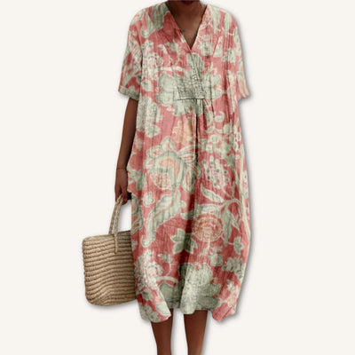 Heleen™ | Vintage Bloemen Jurk