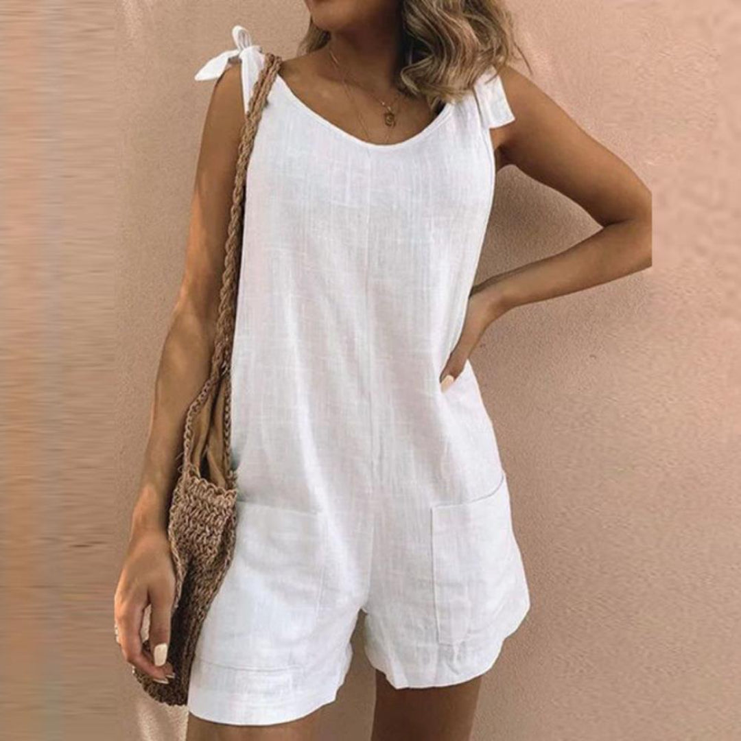 Nienke™ | Jumpsuit met Strikbanden en Zakken
