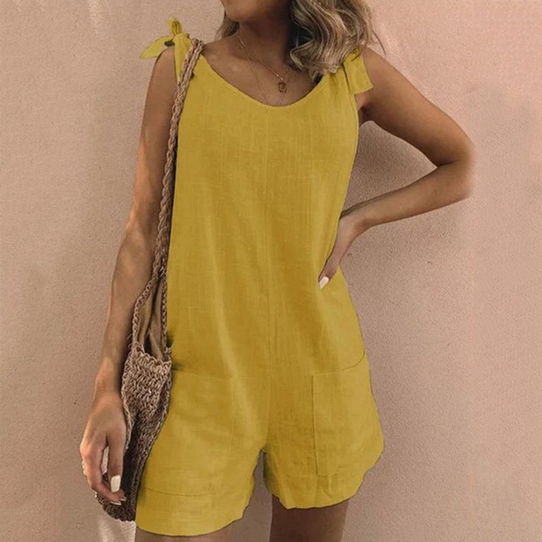 Nienke™ | Jumpsuit met Strikbanden en Zakken