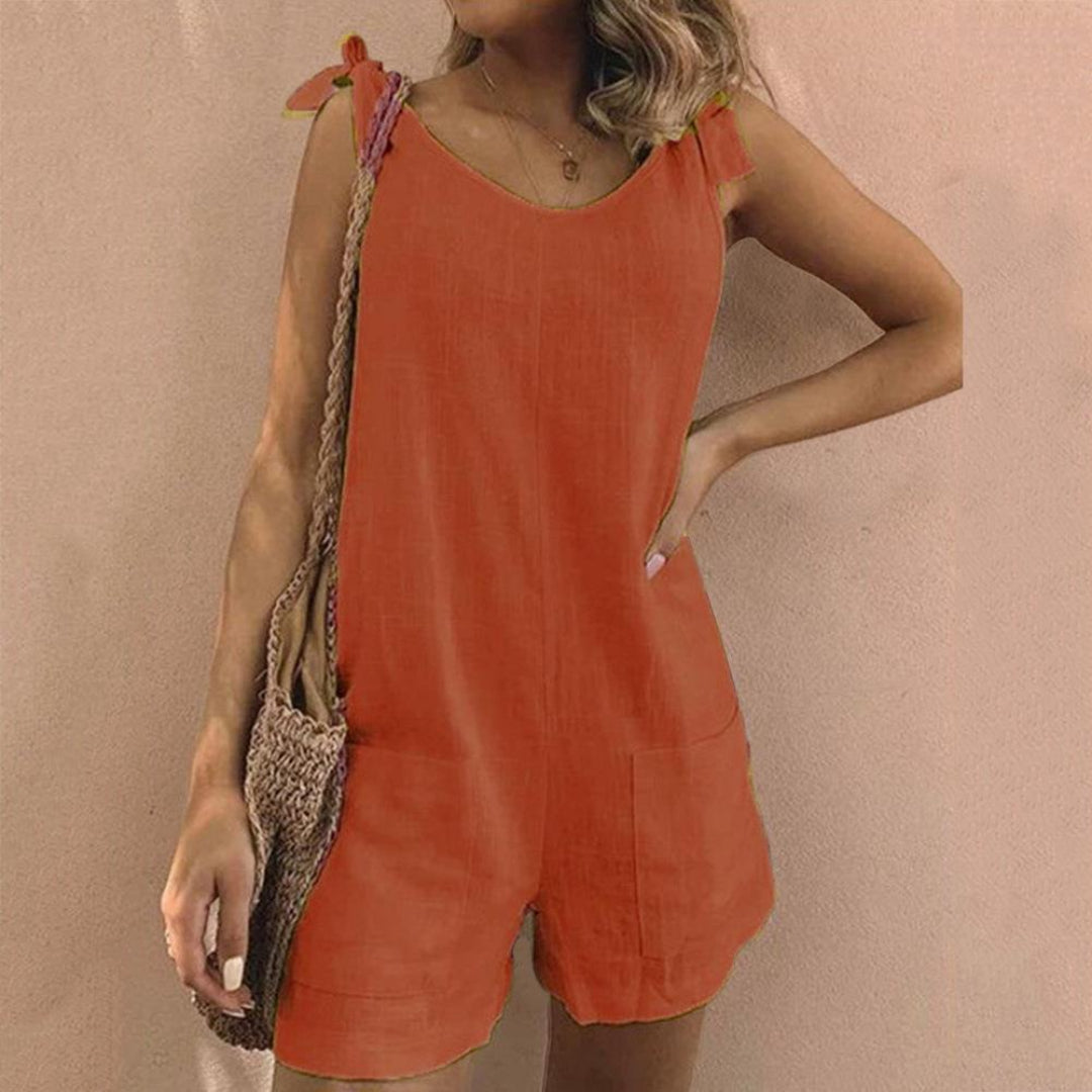 Nienke™ | Jumpsuit met Strikbanden en Zakken