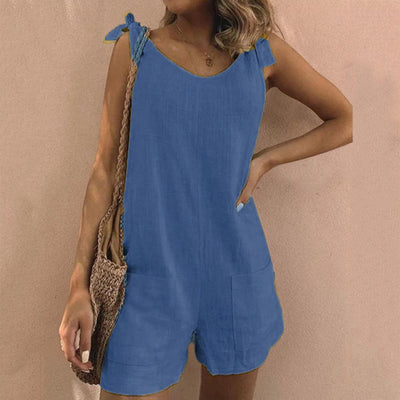 Nienke™ | Jumpsuit met Strikbanden en Zakken