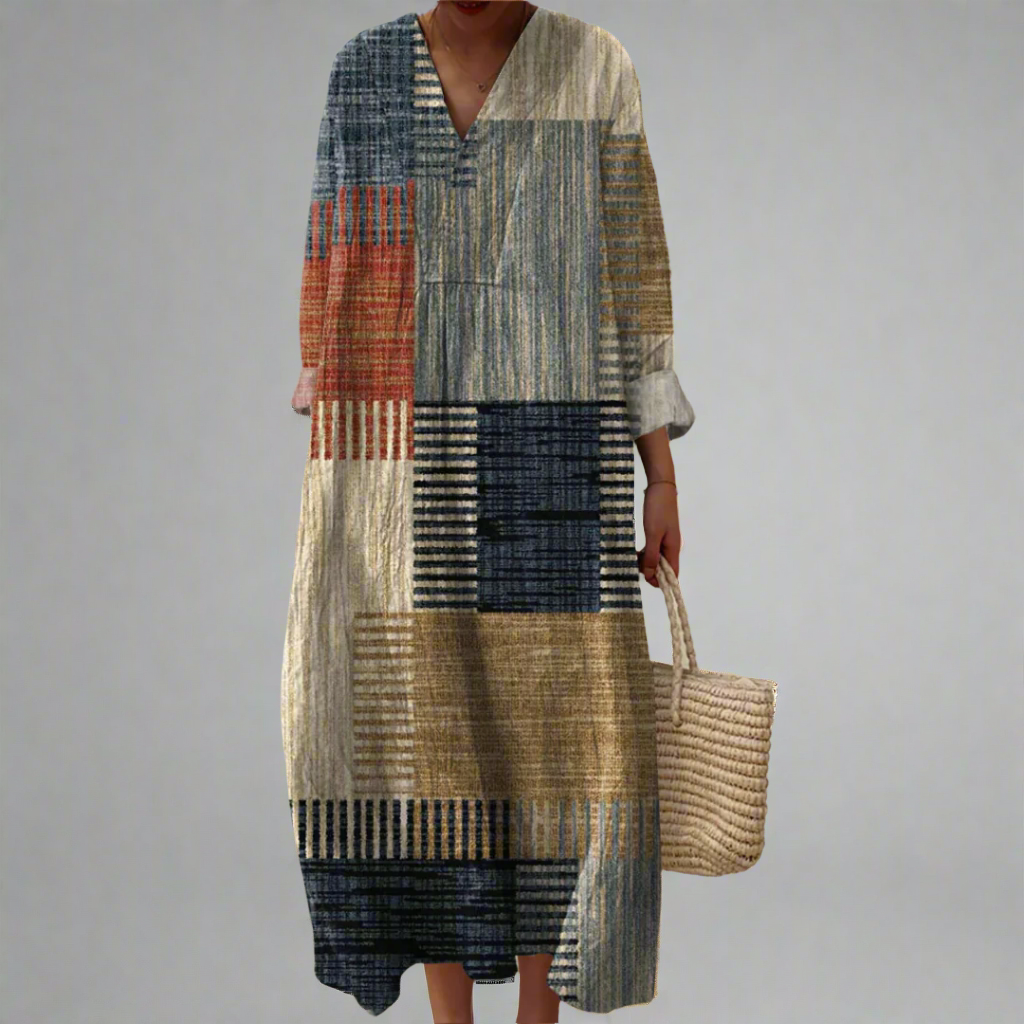 Annemieke™ | Elegante geometrische jurk