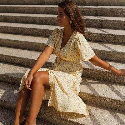 Nanne™ | Het Gebloemde Zomer Midi-jurk