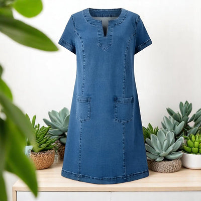 Beitske™ | Zachte denim jurk met zakken