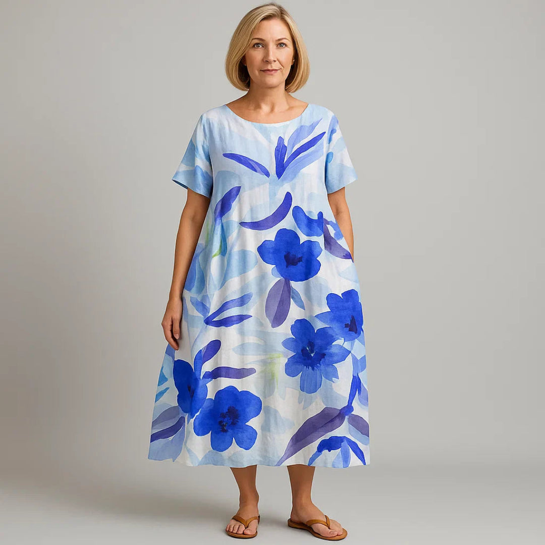 Fenna™ | Zomerjurk met bloemenpatroon