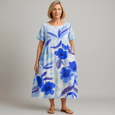 Fenna™ | Zomerjurk met bloemenpatroon