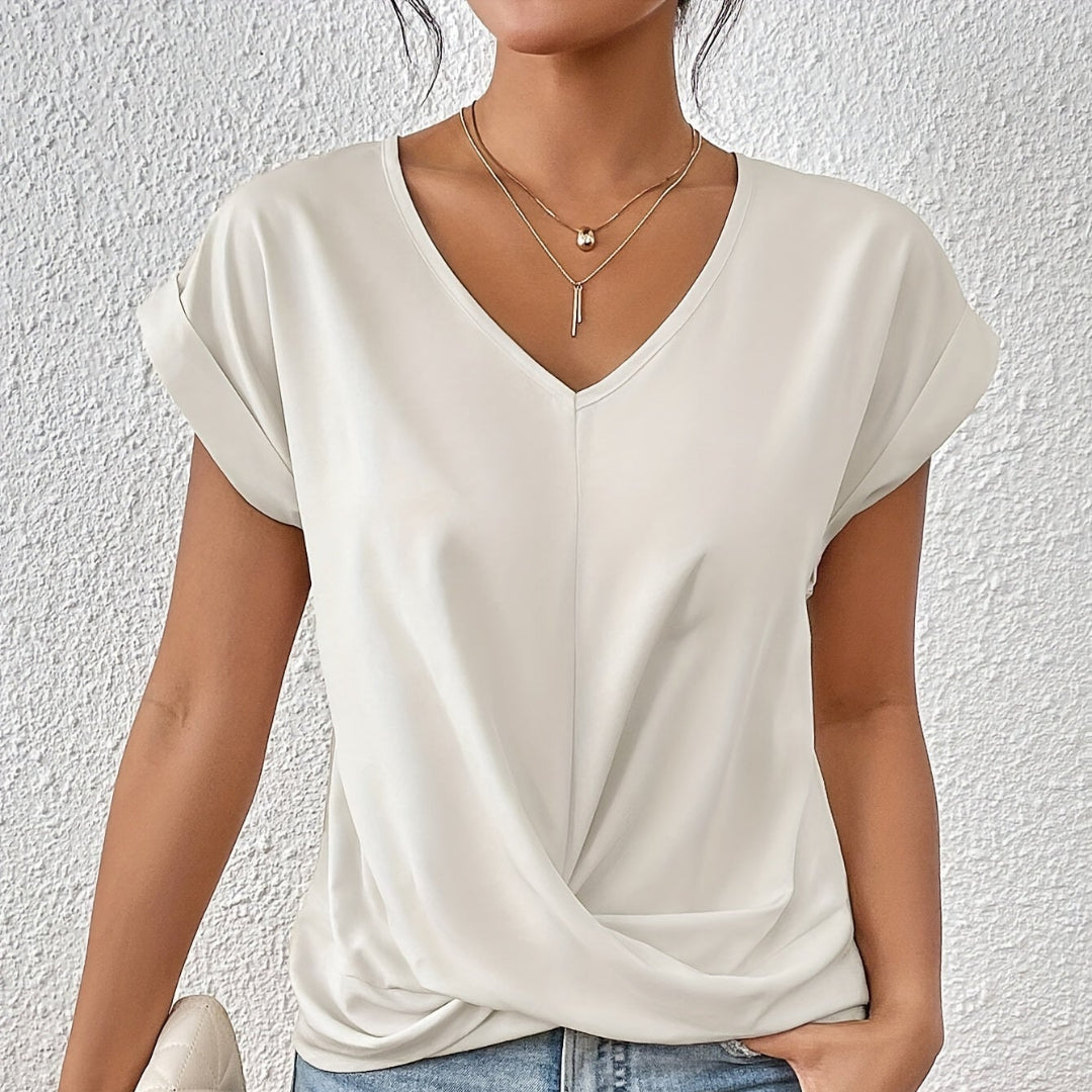Lianne™ | Dames-T-shirt met hartvorm en korte mouwen