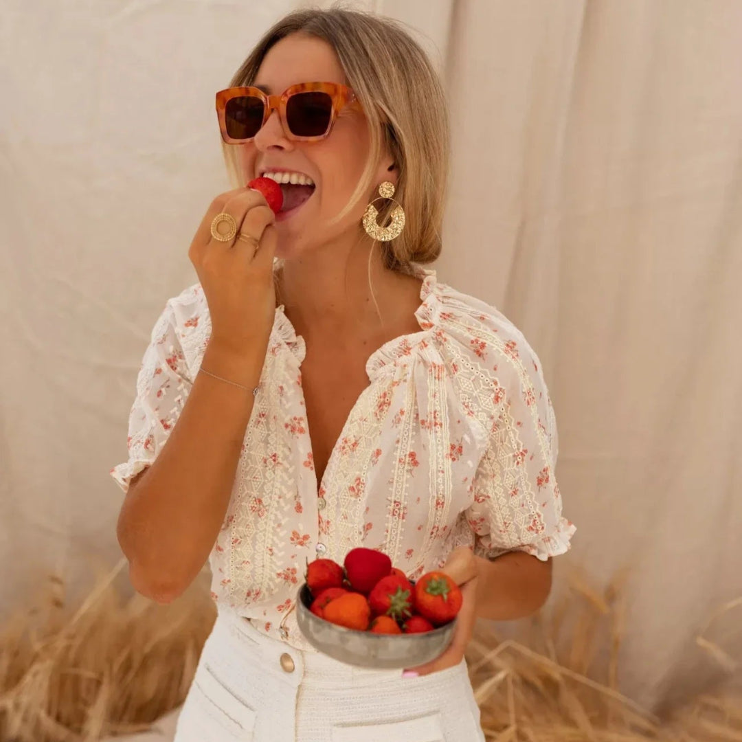 Kristin™ | De bloemenblouse