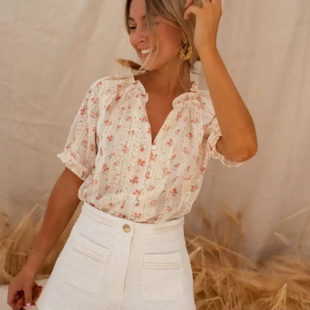 Kristin™ | De bloemenblouse