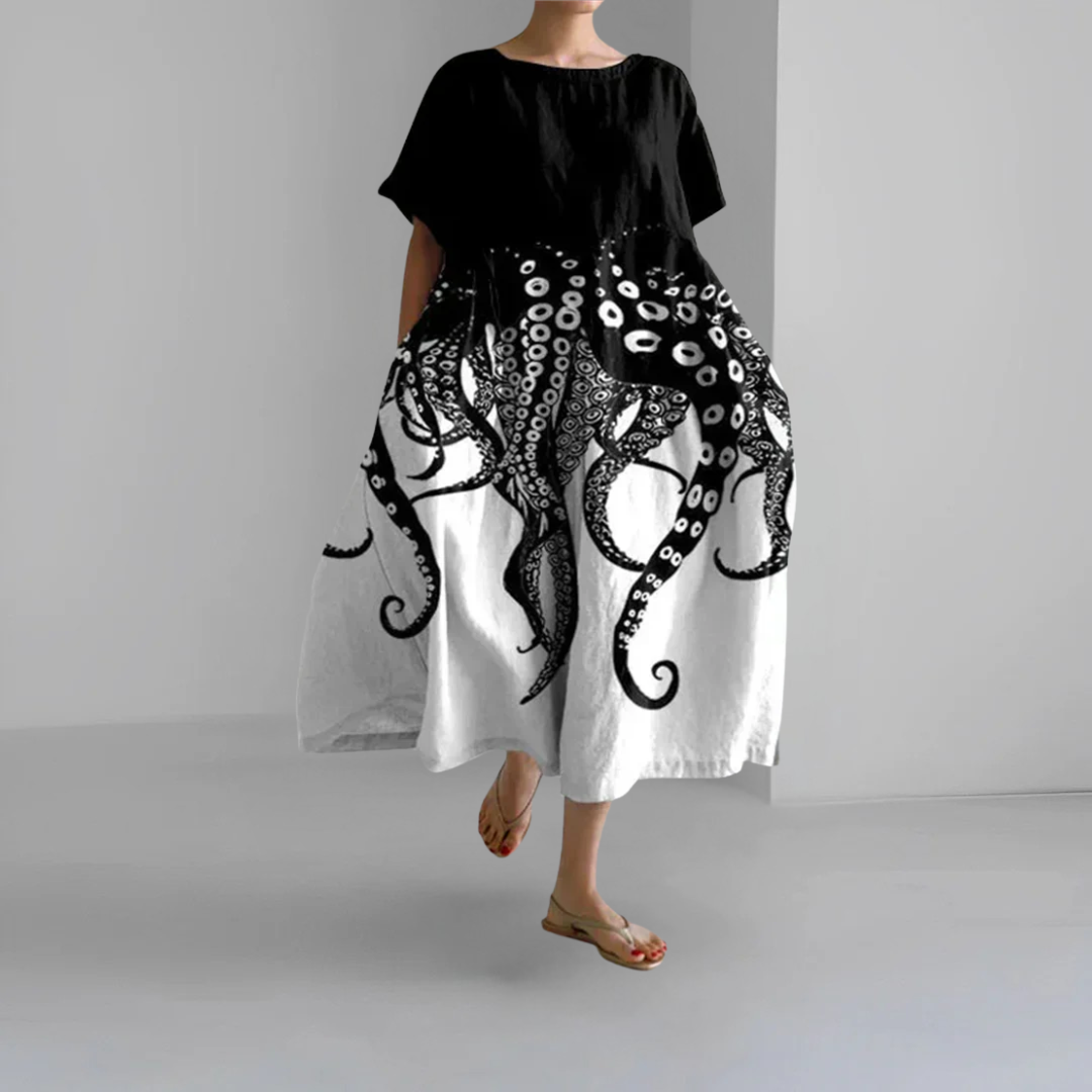 Livia™ | Zomerjurk met artistiek ontwerp