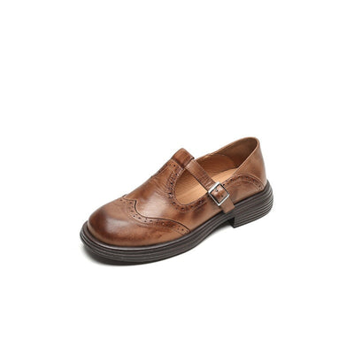 Jolijn™ | elegante mary janes van leder