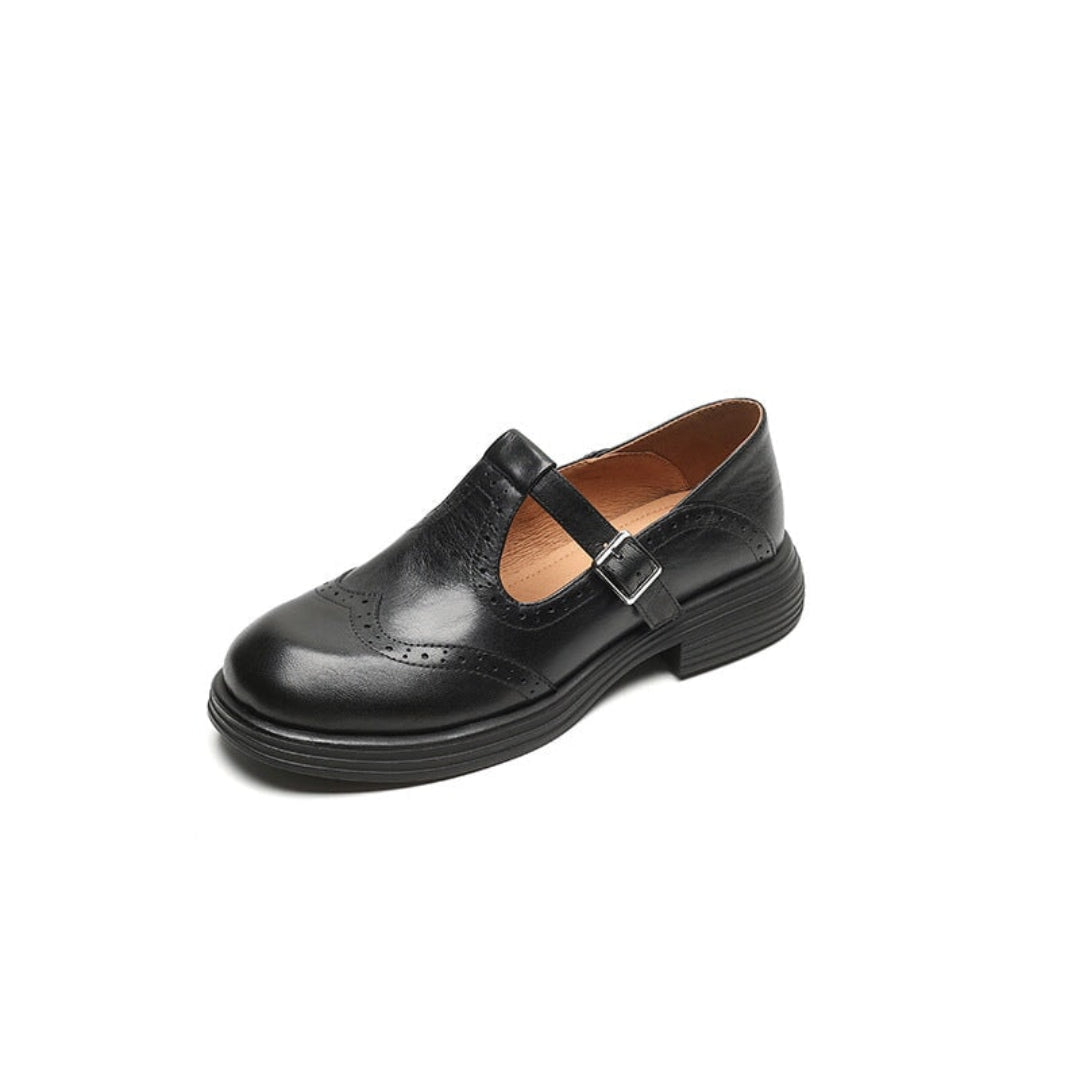 Jolijn™ | elegante mary janes van leder