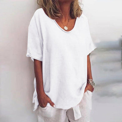 Sanne™ | Oversized Blouse met V-hals 1+1 GRATIS
