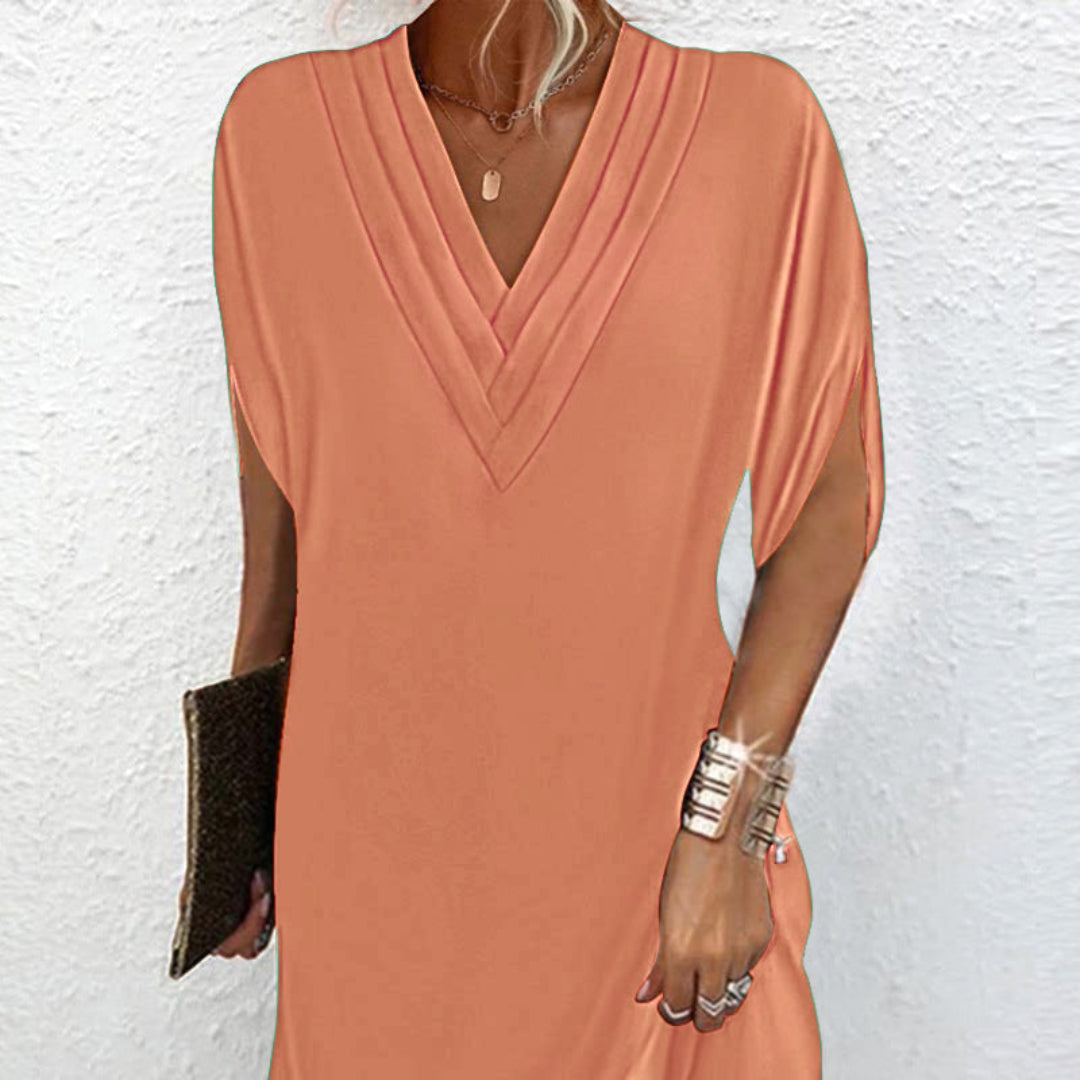 Anemoon™ | Elegante Jurk met V-Hals 1+1 GRATIS