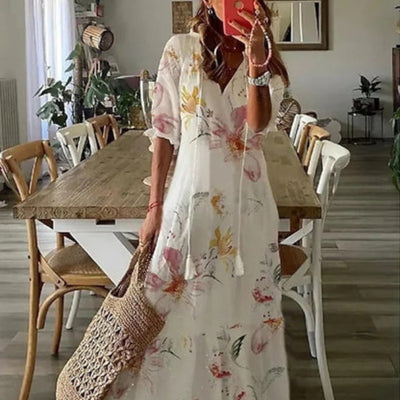 Annemarije™ | Boho Buikbedekkende Jurk