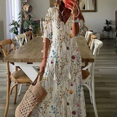 Annemarije™ | Boho Buikbedekkende Jurk